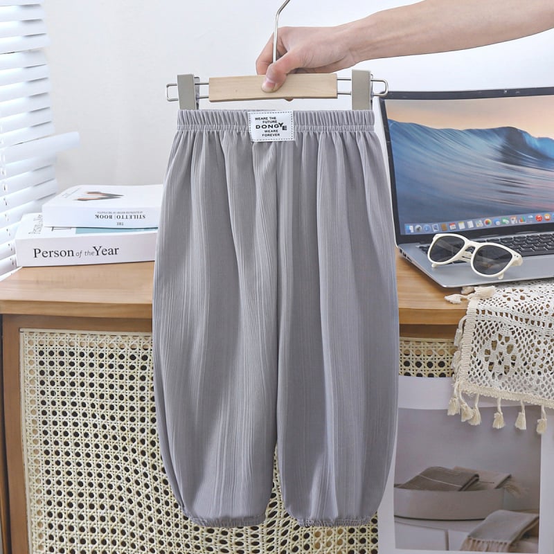 Dječje ljetne bloomers hlače protiv komaraca, Ice Silk tkanina, elastični pojas, jednobojne, za djecu 3–8 godina