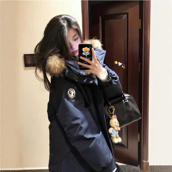 Američki retro parka s odvajanjem lažne krzno, pamučna jakna, zima 2025, za manje veličine