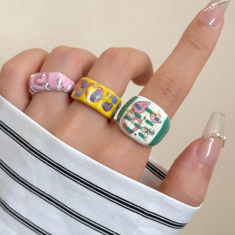 Prsten od legure, elektroplatiranje, geometrijski oblik, IN stil, personalizirani stil