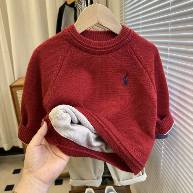 Dječji debeli pleteni džemper | dugi rukavi, okrugli izrez, unisex | 3–8 godina, zima–jesen