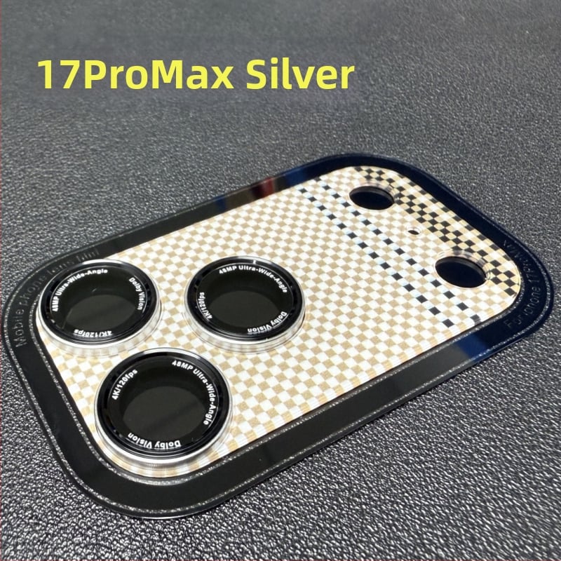 Kevlar lēcas aizsargsfiltrs iPhone 17 Pro Max — rūdīts stikls (Corning), pretatstarojums, pret pirkstu nospiedumiem, HD caurspīdīgums