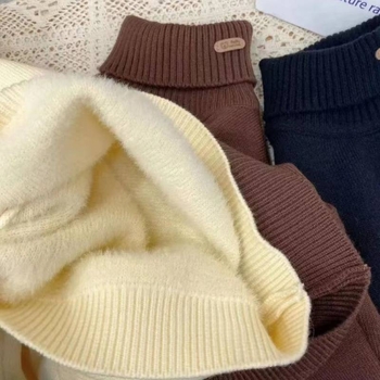 Dječji džemper od Vinylon vlakana, debeo, s okruglim izrezom, jednobojan, zimski