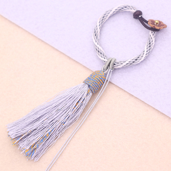 Κρεμαστό φούντα από σκοινί με νεφρίτη, νάιλον χειροποίητο λουράκι