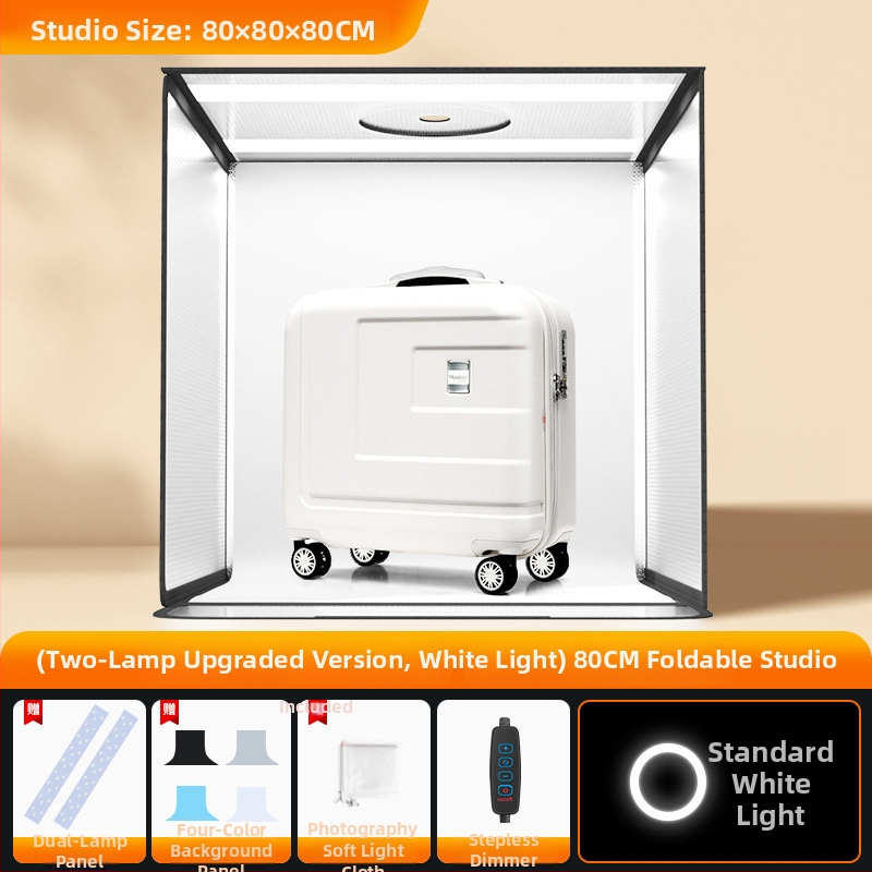 LED stuudiovalgustuskast fotoseansside jaoks, kaasaskantav, kokkupandav softbox, laual fotoseansi rekvisiit, taustapaneel