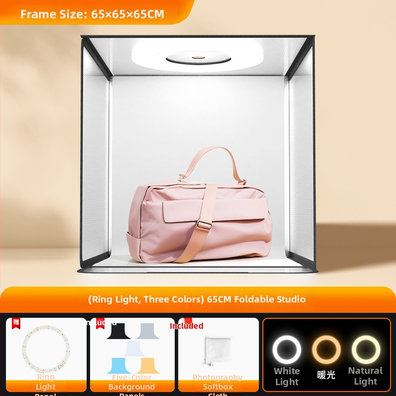 LED stuudiovalgustuskast fotoseansside jaoks, kaasaskantav, kokkupandav softbox, laual fotoseansi rekvisiit, taustapaneel