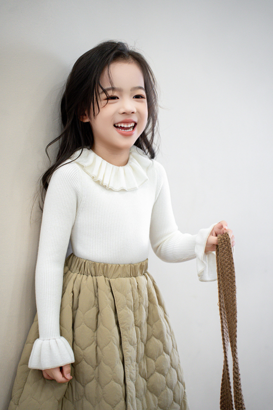 Pulover tricotat pentru copii, din amestec de lână, mâneci lungi, pentru vârste 3–8 ani, toamnă 2025