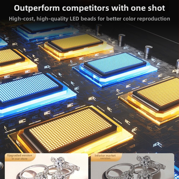 Stuudio LED Softbox valguskast fotografeerimiseks valge taustaga, kaasaskantav kokkupandav fotolaud