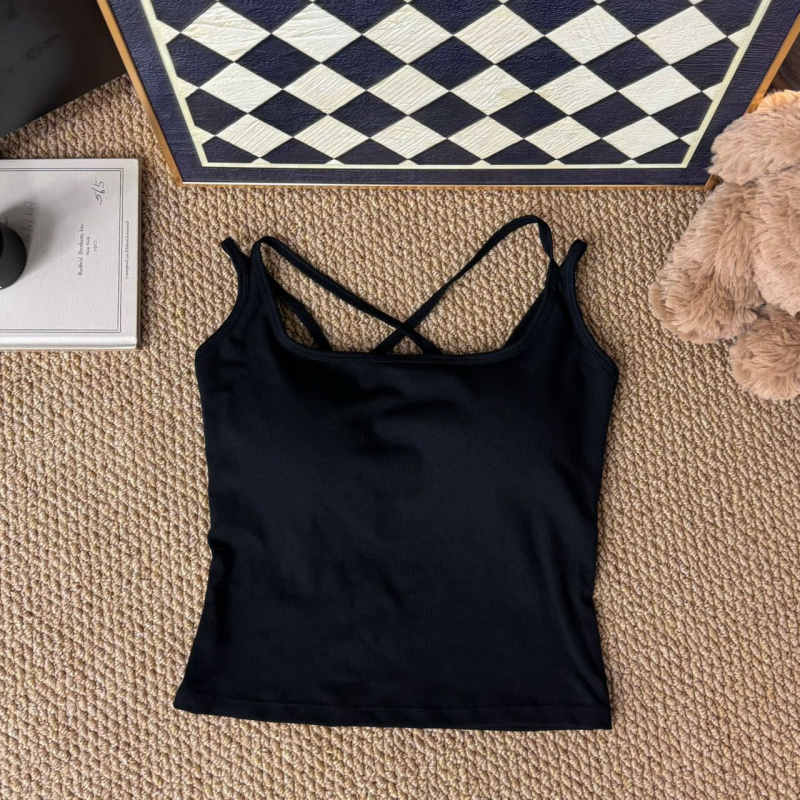 Ženski top bez rukava, sling stil, slim fit, obična duljina, 80–90% viskoze