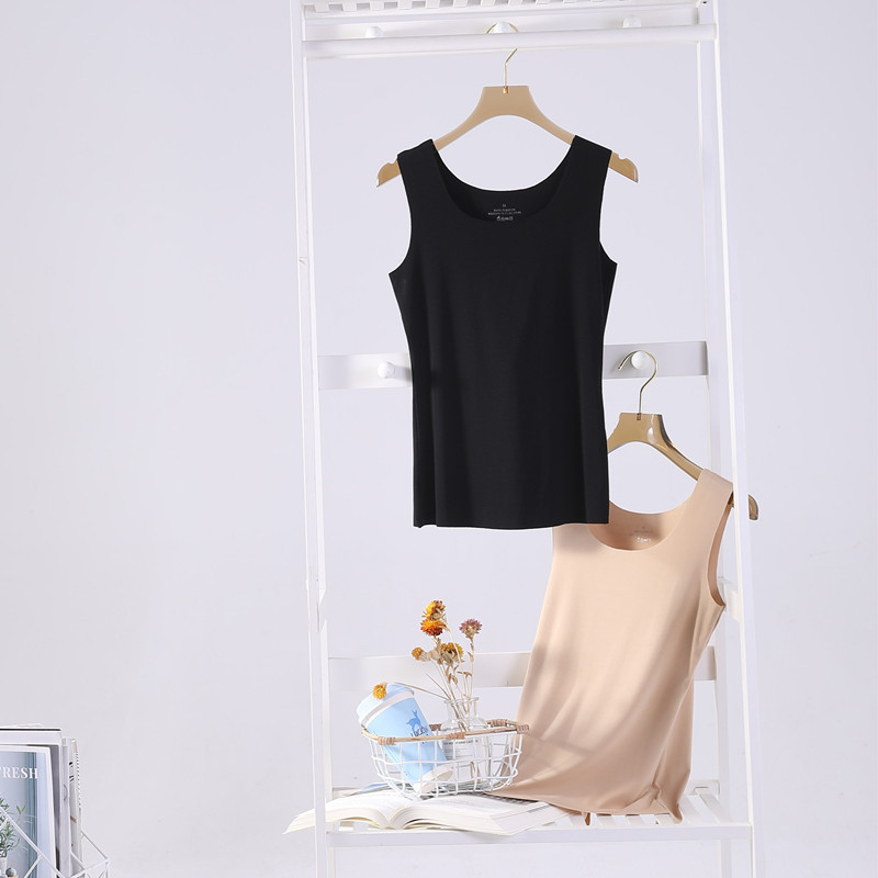 Modal anyagú camisole, mellény-stílusú, négyszögletes gallér, minden szezonra, közepes vastagság 181-200 g/m², 80-90% fő anyag tartalom