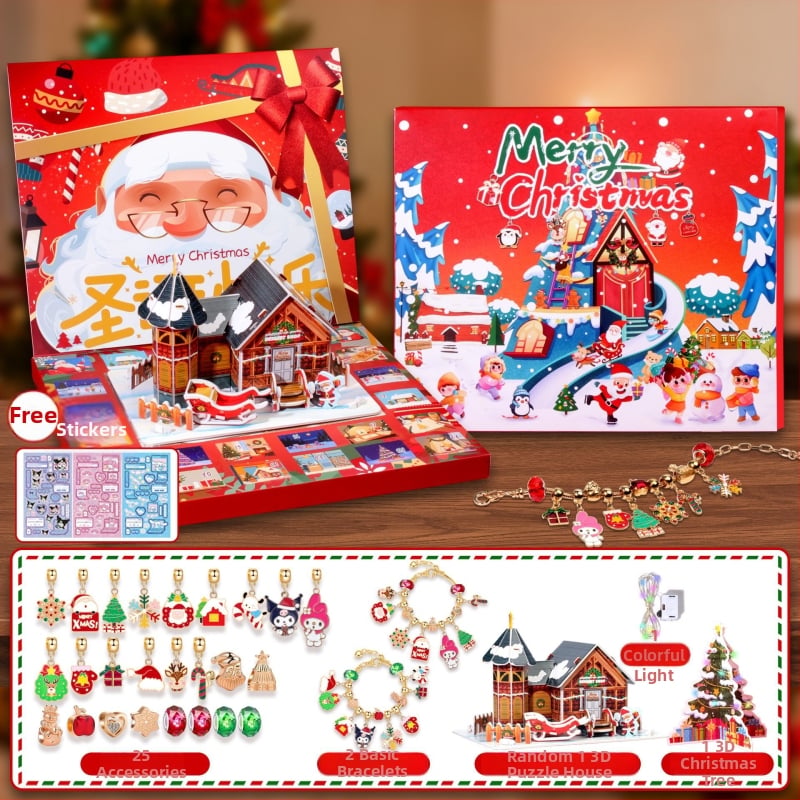 Dječji DIY set narukvica za Božić s Kuromi likovima