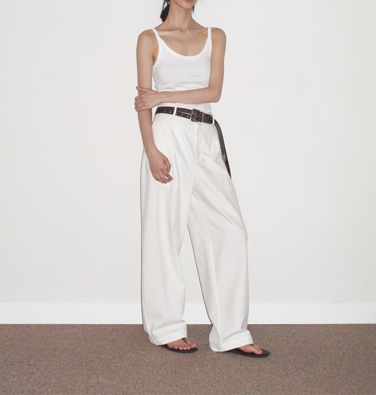 Damski pamučni top s U-izrezom, slim fit, casual stil, 80–90% pamuka, duljina 50–65 cm