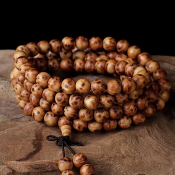 Taihang Thuja 108 gyöngyös buddhista mala karkötő, kézzel készített, modern egyszerű stílus