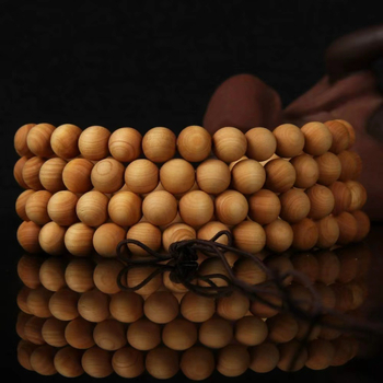 Taihang Thuja 108 gyöngyös buddhista mala karkötő, kézzel készített, modern egyszerű stílus