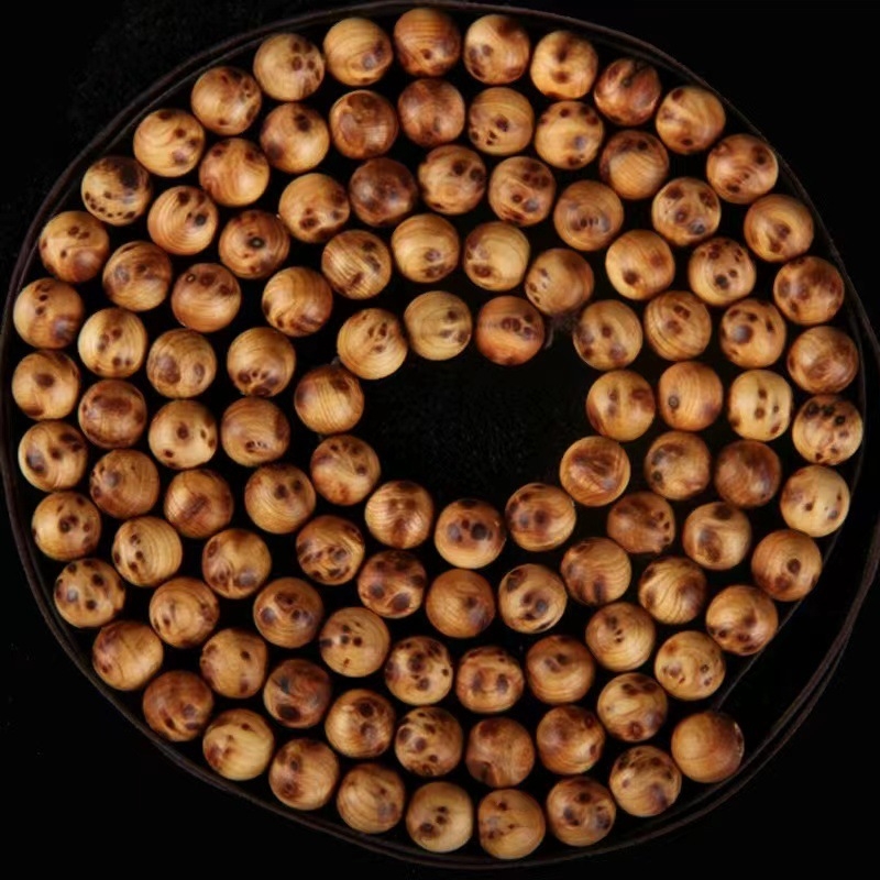 Taihang Thuja 108 gyöngyös buddhista mala karkötő, kézzel készített, modern egyszerű stílus