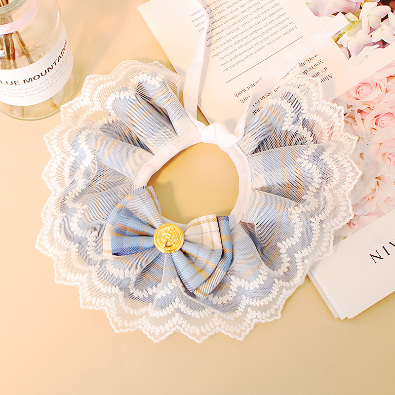 Star Pet čipkasta mašnica za vrat mačkama i psima – jednobojni materijal