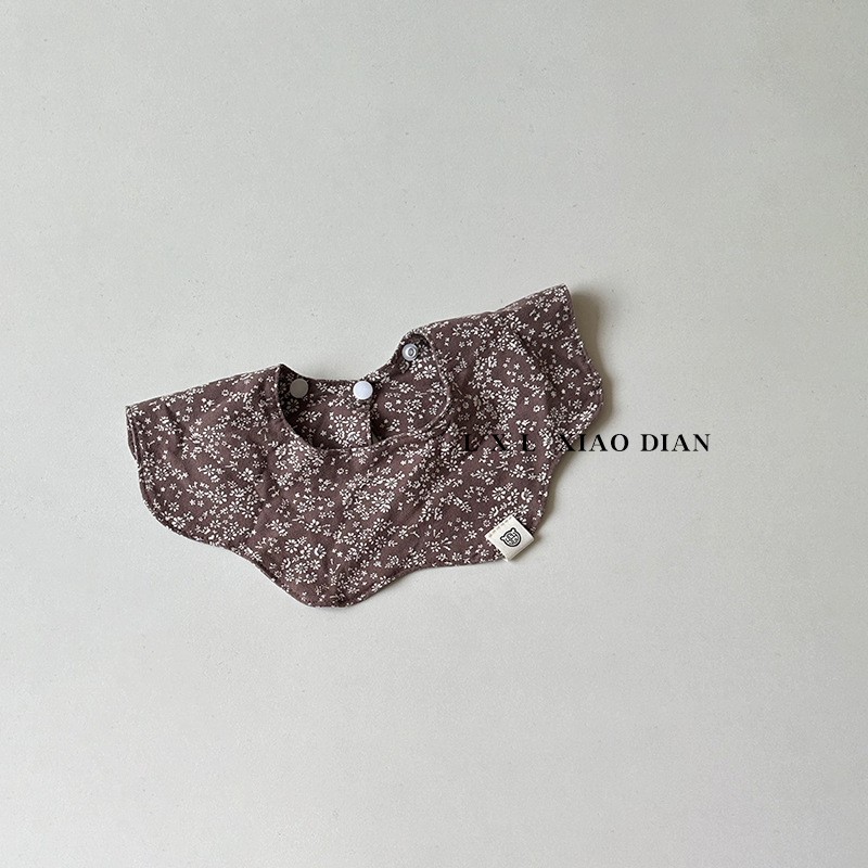 WD-006 etető kendő, pamutból készült, vízálló és koszálló, pöttyös mintával, 0–1 éveseknek, uniszex