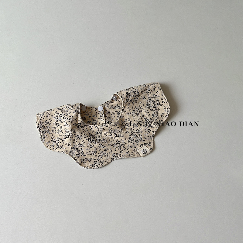 WD-006 etető kendő, pamutból készült, vízálló és koszálló, pöttyös mintával, 0–1 éveseknek, uniszex