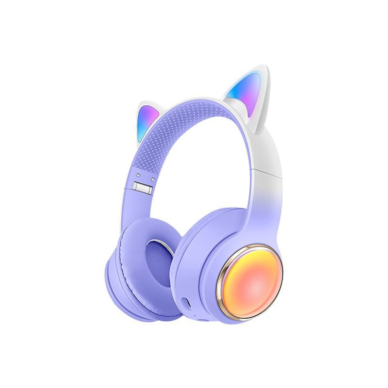 Gaming bezdrôtové slúchadlá – dizajn vesmírnej kapsule, pulsujúce svetlo, Bluetooth 5.3, dosah 10 m, výdrž >8 hodín, obojstranné stereo