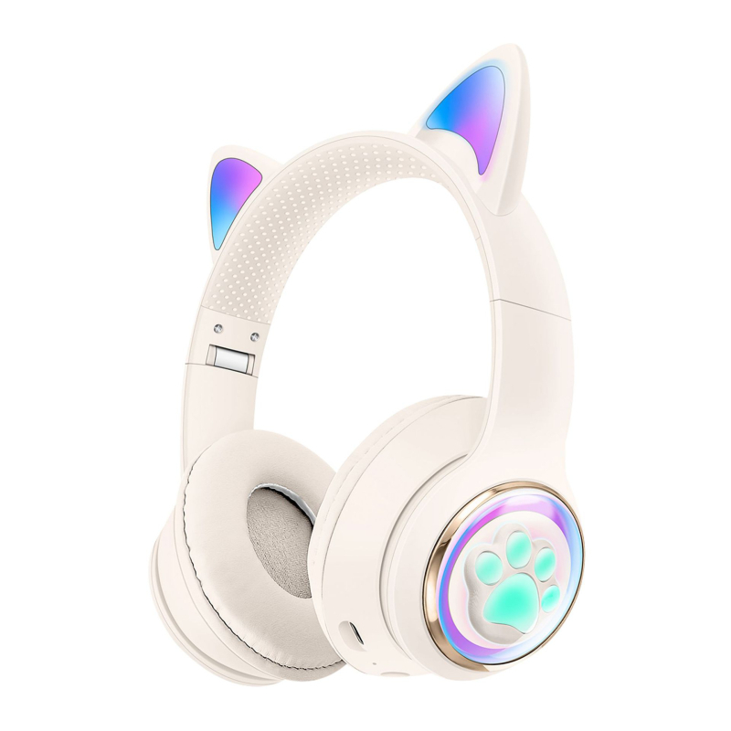 Bezdrôtové herné slúchadlá s LED dýchaním svetla, Bluetooth 5.3, dosah 10 m, stereo zvuk, výdrž batérie viac ako 8 hodín