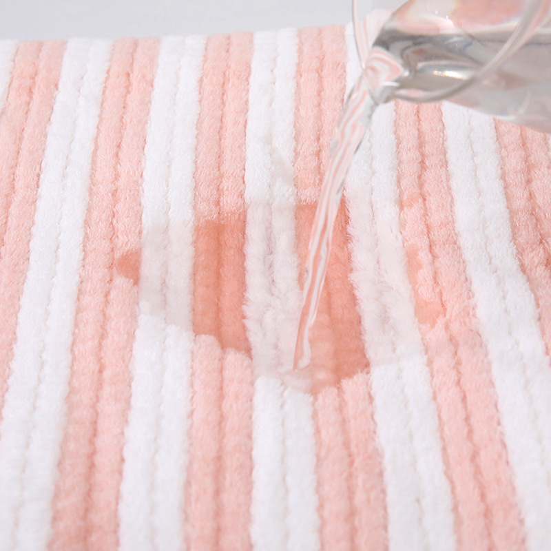 Shupeng Ručnik za lice od coral fleecea, jacquard rub s motivom kukuruznih zrna, 150D, šivanje hemm/plain weave, 50–80 g