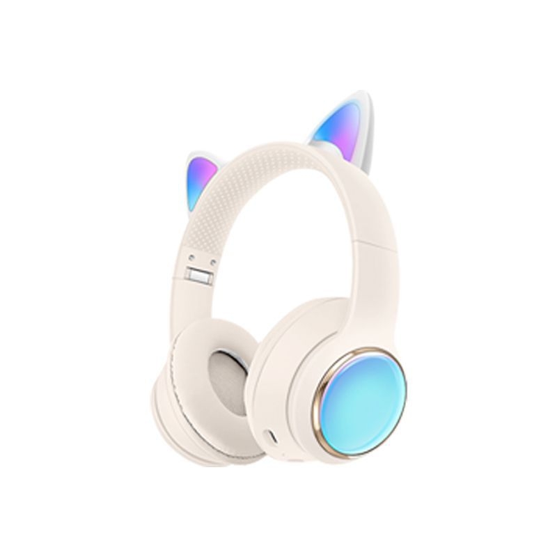 Bezdrôtové herné slúchadlá s dýchacími LED svetlami, Bluetooth 5.3, dosah 10 m, stereo, výdrž viac ako 8 h