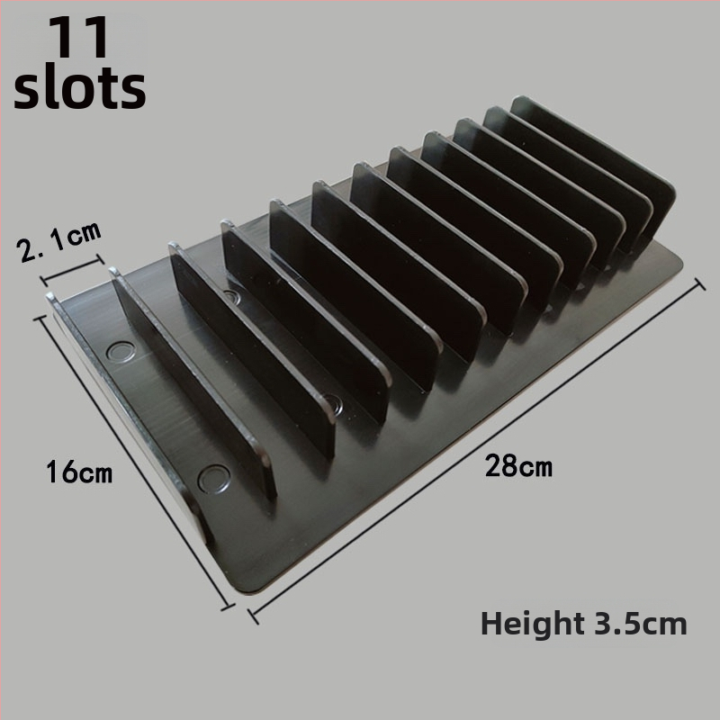 Stalak za nadzorno snimanje za telefone i tablete s više utora i stolnim centralnim punjenjem