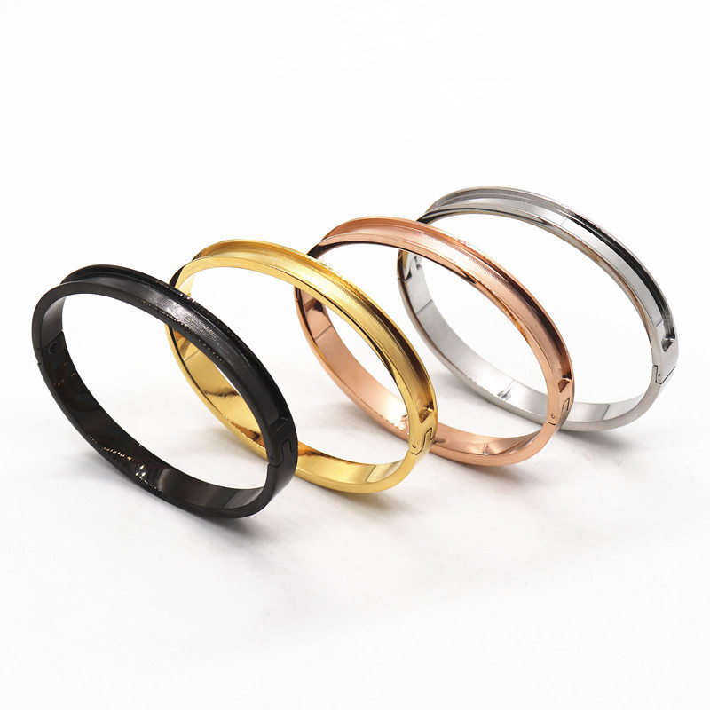 Narukvica od nehrđajućeg čelika s kanalom, elektroplatirana, DIY kožni omotač, etnički stil Song brokat tkanina, Fang Shuo, 20–40 g