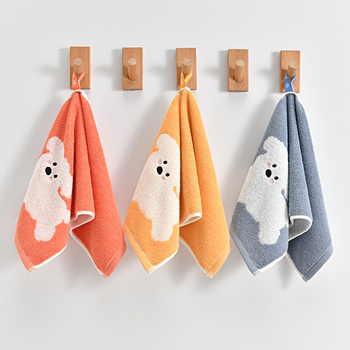 Grace/Jie Liya pamukasti dječji ručnik za lice s lancem za vješanje, 32s pređa, izvešeni žakard, 50–80 g