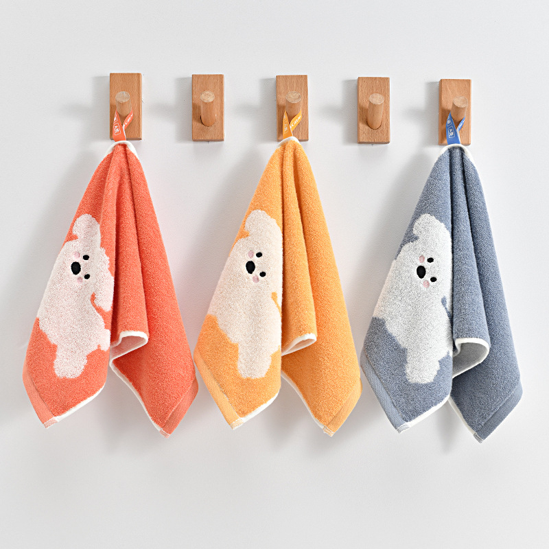 Grace/Jie Liya pamukasti dječji ručnik za lice s lancem za vješanje, 32s pređa, izvešeni žakard, 50–80 g