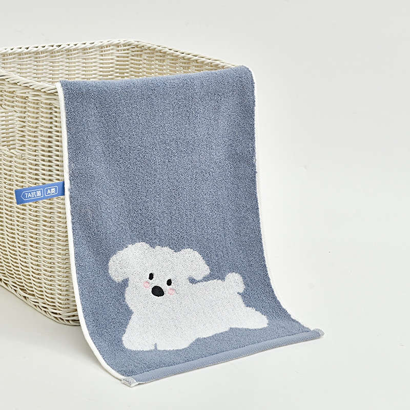 Grace/Jie Liya pamukasti dječji ručnik za lice s lancem za vješanje, 32s pređa, izvešeni žakard, 50–80 g