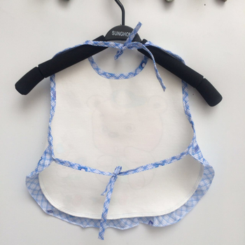 Vodootporni bebin bryndak za novorođenčad s dvostrukim vezivanjem i prsluk-stilom pokrivenosti, 100% pamuk, za novorođenčad 0–12 mjeseci.