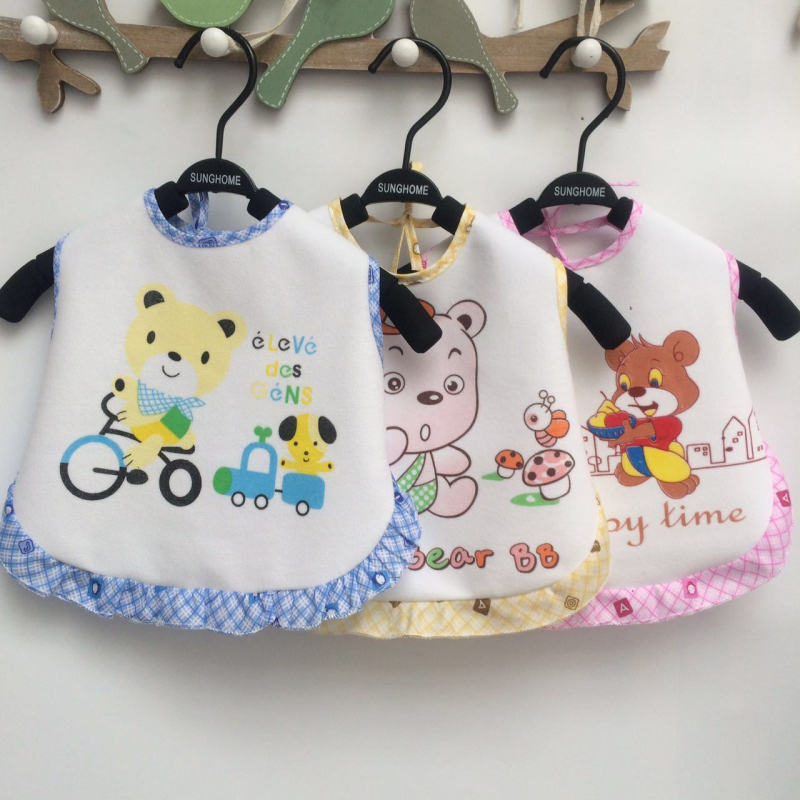 Vodootporni bebin bryndak za novorođenčad s dvostrukim vezivanjem i prsluk-stilom pokrivenosti, 100% pamuk, za novorođenčad 0–12 mjeseci.