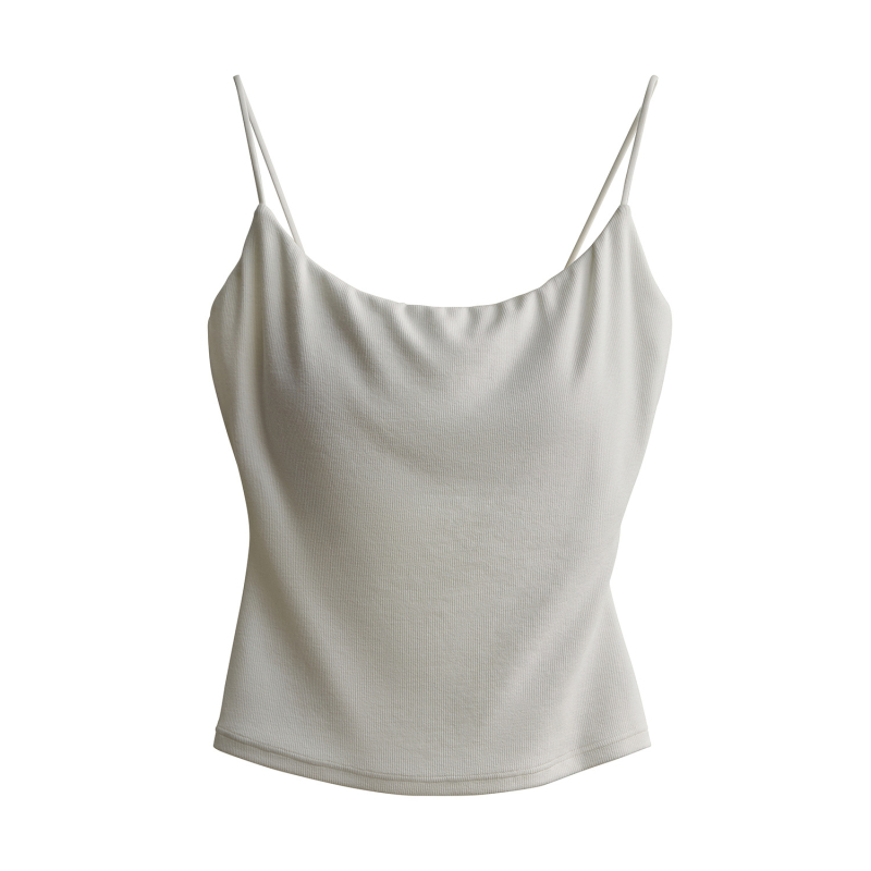 Cerotich medvilninė kamisolė su įmontuotomis krūties pagalvėlėmis, sling stilius, plonas audinys