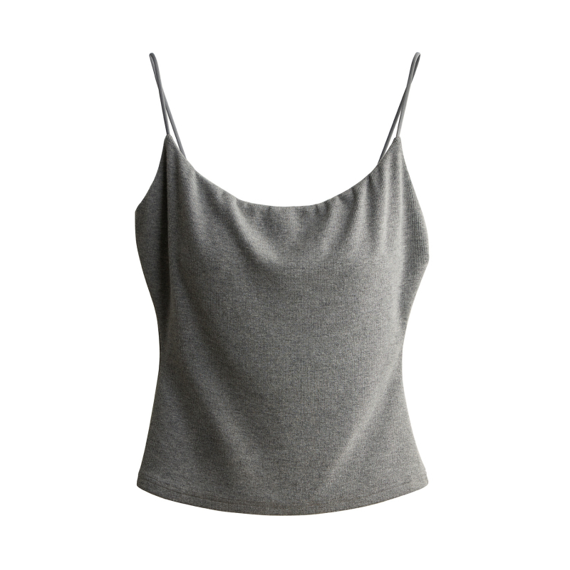 Cerotich medvilninė kamisolė su įmontuotomis krūties pagalvėlėmis, sling stilius, plonas audinys