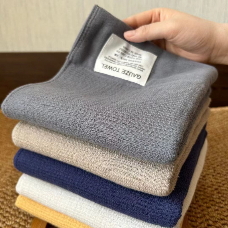 Set detských uterákov z bavlnenej gázy — Jacquard tkanina, 32 vlákien, 80–100 g na uterák, Prispôsobenie loga