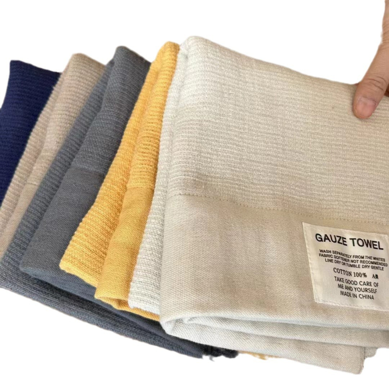 Set detských uterákov z bavlnenej gázy — Jacquard tkanina, 32 vlákien, 80–100 g na uterák, Prispôsobenie loga