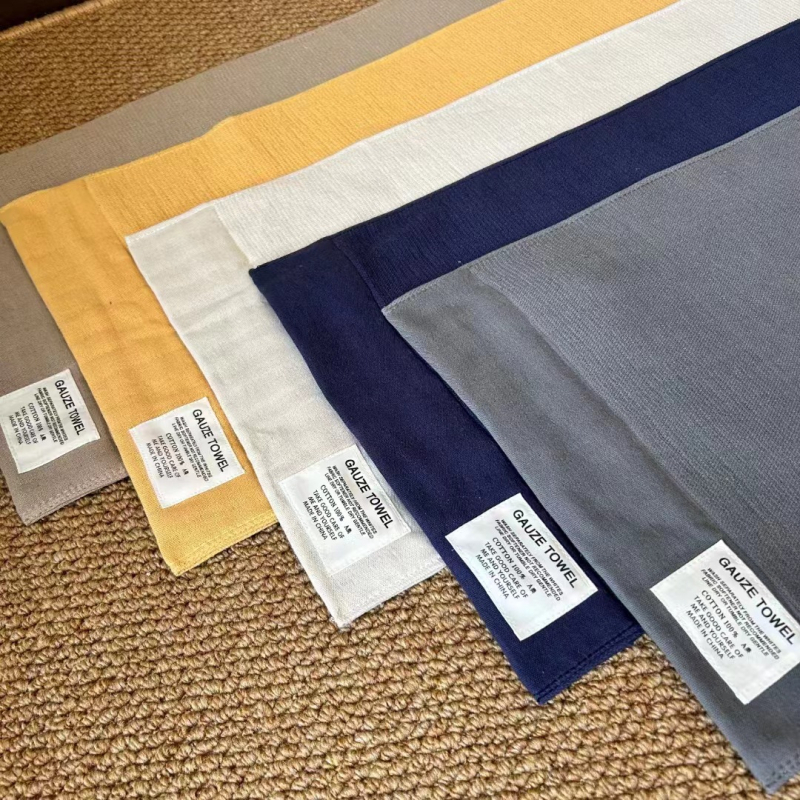 Set detských uterákov z bavlnenej gázy — Jacquard tkanina, 32 vlákien, 80–100 g na uterák, Prispôsobenie loga