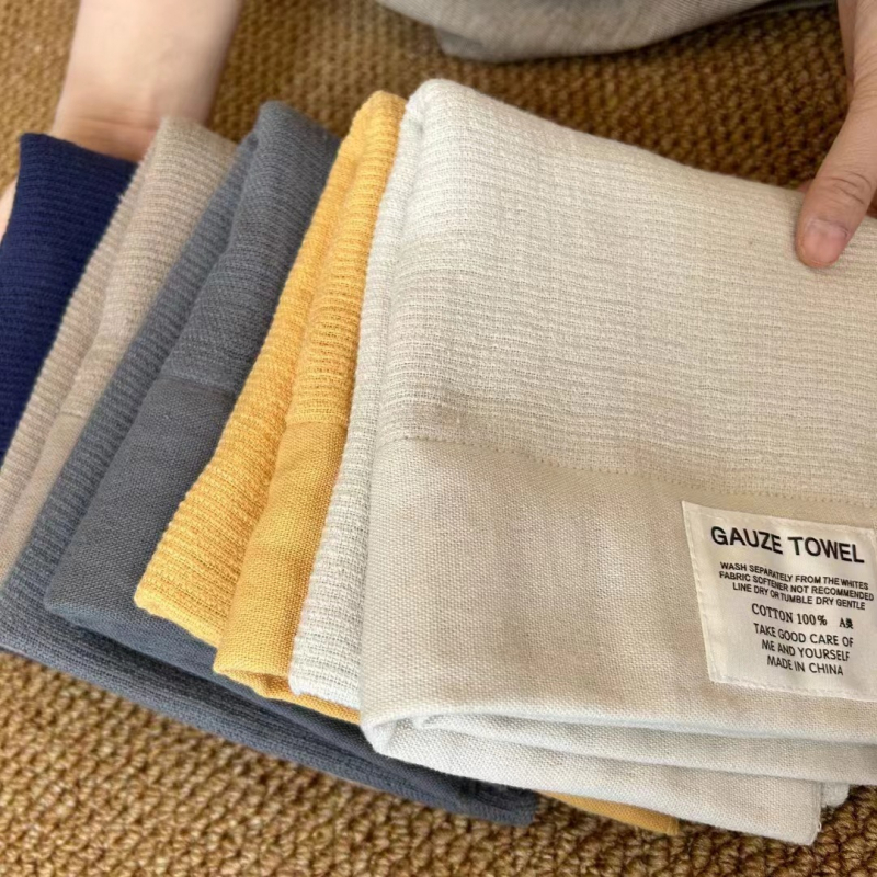 Set detských uterákov z bavlnenej gázy — Jacquard tkanina, 32 vlákien, 80–100 g na uterák, Prispôsobenie loga