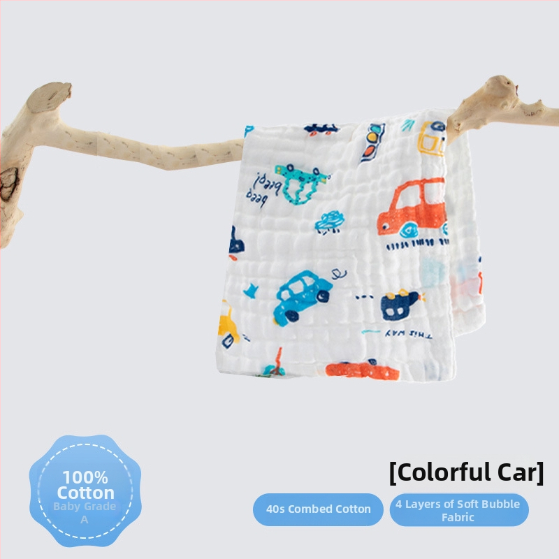 Bejbi gazasti ručnik za lice, 4-slojni tisak, pamuk 32s, težina ispod 50 g