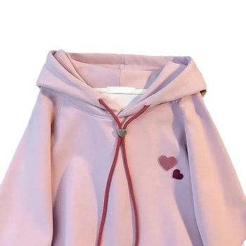 Детски суитшърт с качулка в корейски стил, плътна материя, 50% полиестер, меко усещане