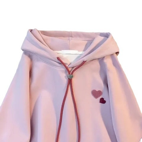 Детски суитшърт с качулка в корейски стил, плътна материя, 50% полиестер, меко усещане