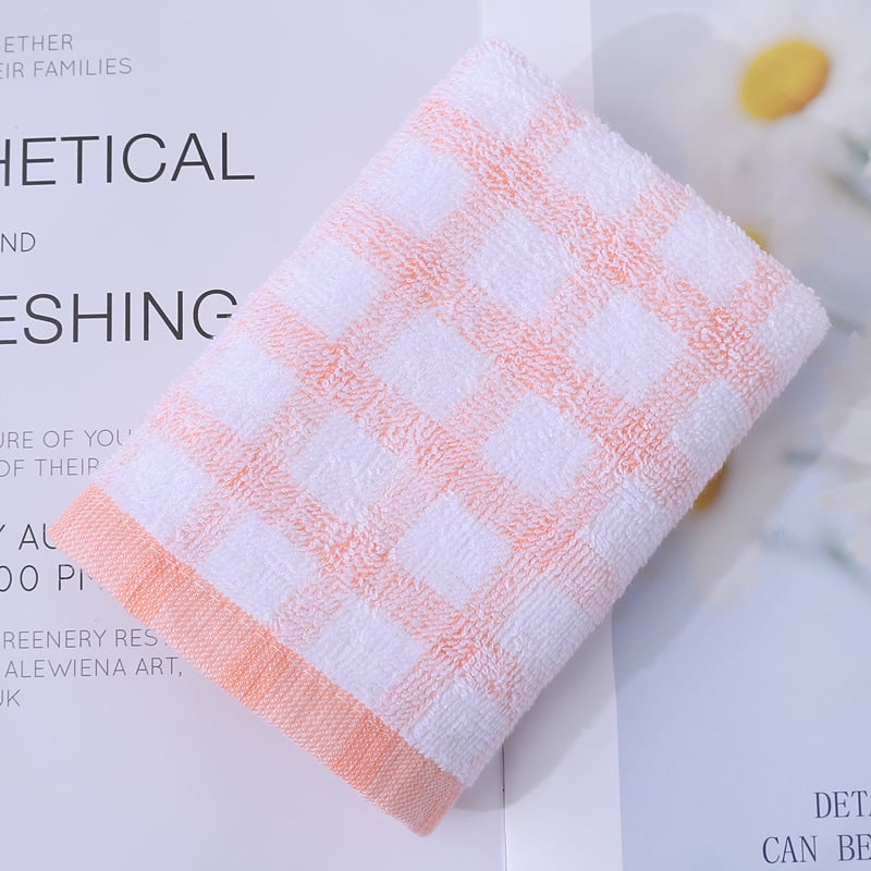 Παιδική πετσέτα από 100% βαμβάκι, Jacquard με καρό σχέδιο, ελαφριά κάτω από 50 g, μαλακή και απορροφητική