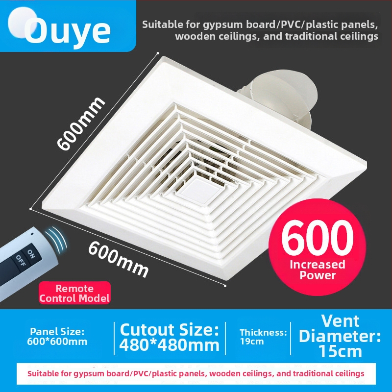 Вентилационен вентилатор Ono 900-5, окачен монтаж, 220V, 30/40W