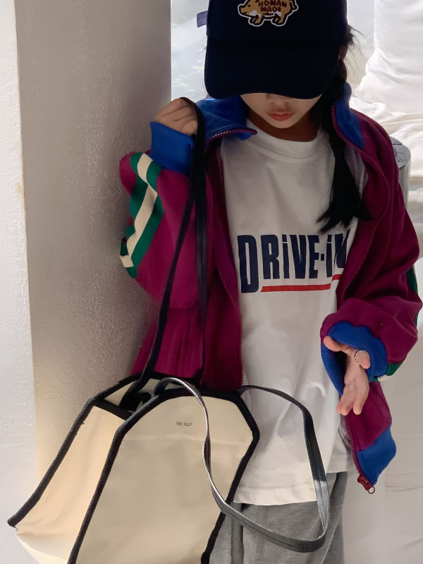 Dječje majice s dugim rukavima, okrugli izrez, 95% pamuk, tisk pisama, korejski stil