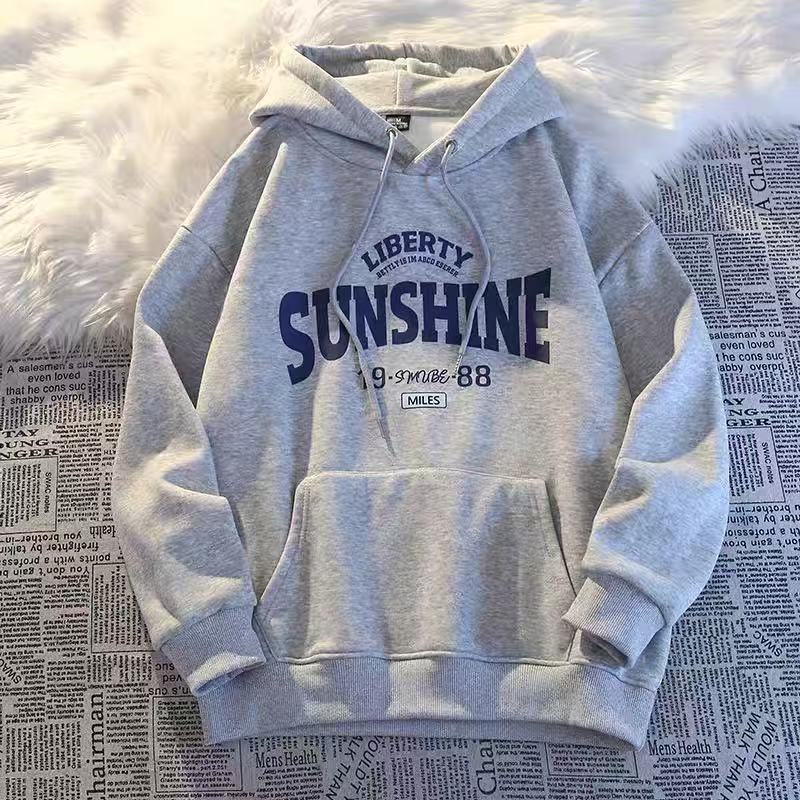 Παιδικό φούτερ με κουκούλα από φλίς βαμβάκι, Unisex, μακριά μανίκια, πουλόβερ, για παιδιά 3–8 ετών