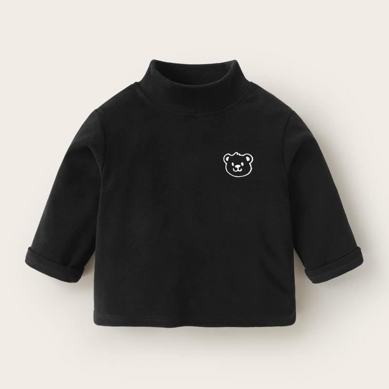 Dječja majica s dugim rukavima i visokim ovratnikom, korejskog stila, jesen-zima, unisex, uzrast 3–8 godina