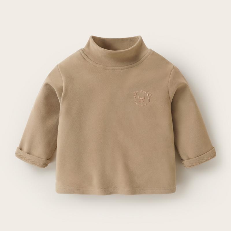 Dječja majica s dugim rukavima i visokim ovratnikom, korejskog stila, jesen-zima, unisex, uzrast 3–8 godina