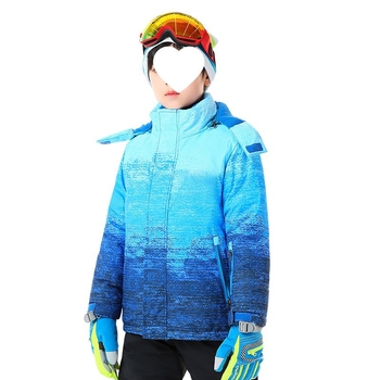 Dječji skijaški komplet, unisex, vjetroodporan, vodootporan, prozračan, topao (podstava: ovčja vuna)