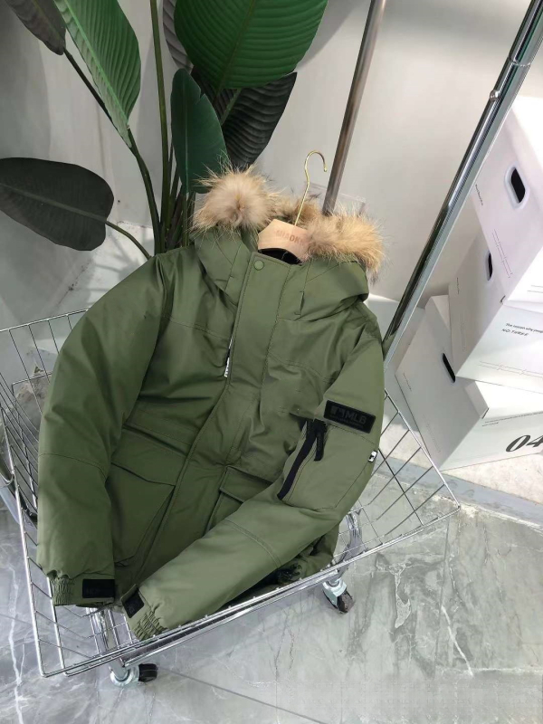Unisex parka s kapuljom i punom od perja, srednje duljine, gradski stil