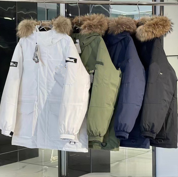 Unisex parka s kapuljom i punom od perja, srednje duljine, gradski stil